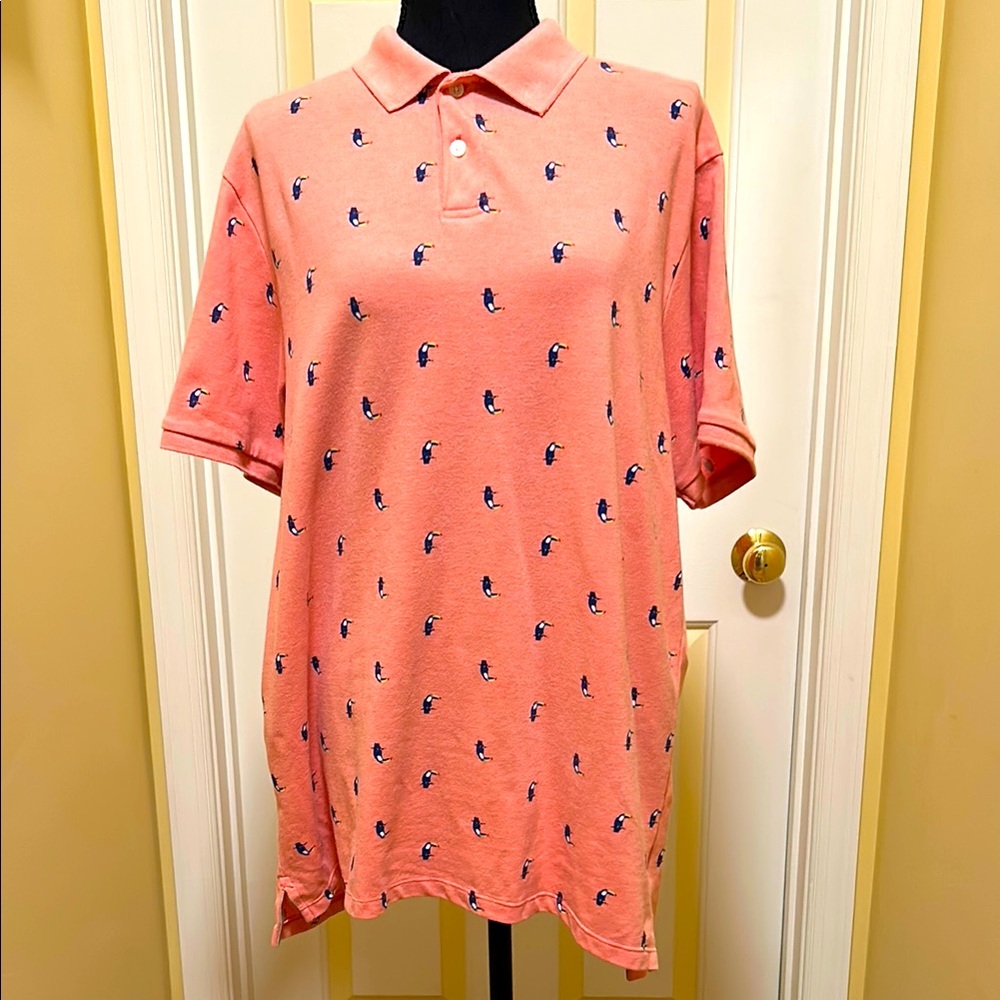 Old Navy Coral and Cream Top